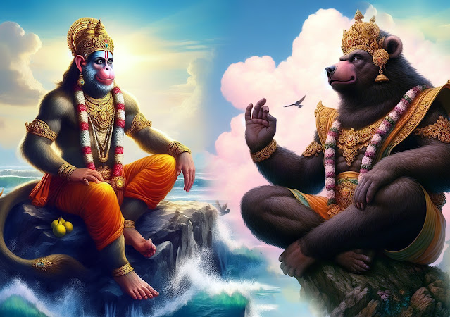 Lord Hanuman and Jambavan