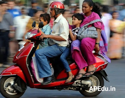 Do you take your children the same way?  So the fine is mandatory under the new Motor Vehicle Act.