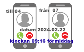 Torsdagen den 2024.02.22 klockan 09:16 minuter förmiddagen  ringde jag till en myndigheten som tyvärr ska säga spelade in sparas till om det skulle komma en fråga 