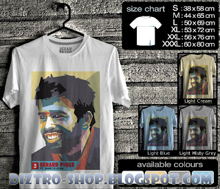 Kaos Pop Arts Gerrard Pique