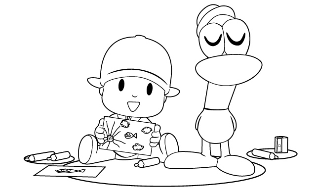 Desenhos do Pocoyo para Imprimri e Colorir