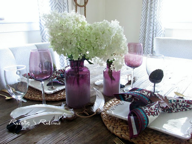 Setting a quick and easy summer tablescape when you no time or money.