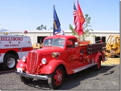 IMG_8565 Brooks Fire District 1937 Ford Fire Engine at Antique Powerland in Brooks, Oregon on August 1, 2009