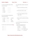 English Worksheet - 1 | English Worksheet for Grade 3 and 4 Students