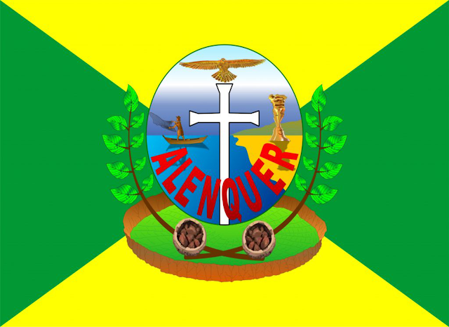 Bandeira do Município de Alenquer - Pará - Brasil