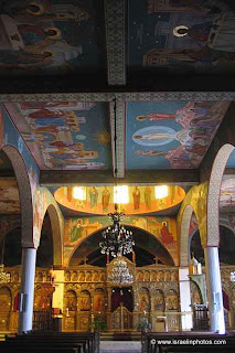 Greek Catholic Patriarchate, In 1848 the Church is built as an oriental basilica. The walls are covered with Byzantine-period frescoes depicting scenes from the life of Jesus.