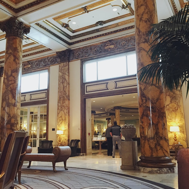 Interior Lobby of the Fairmont in San Francisco, CA