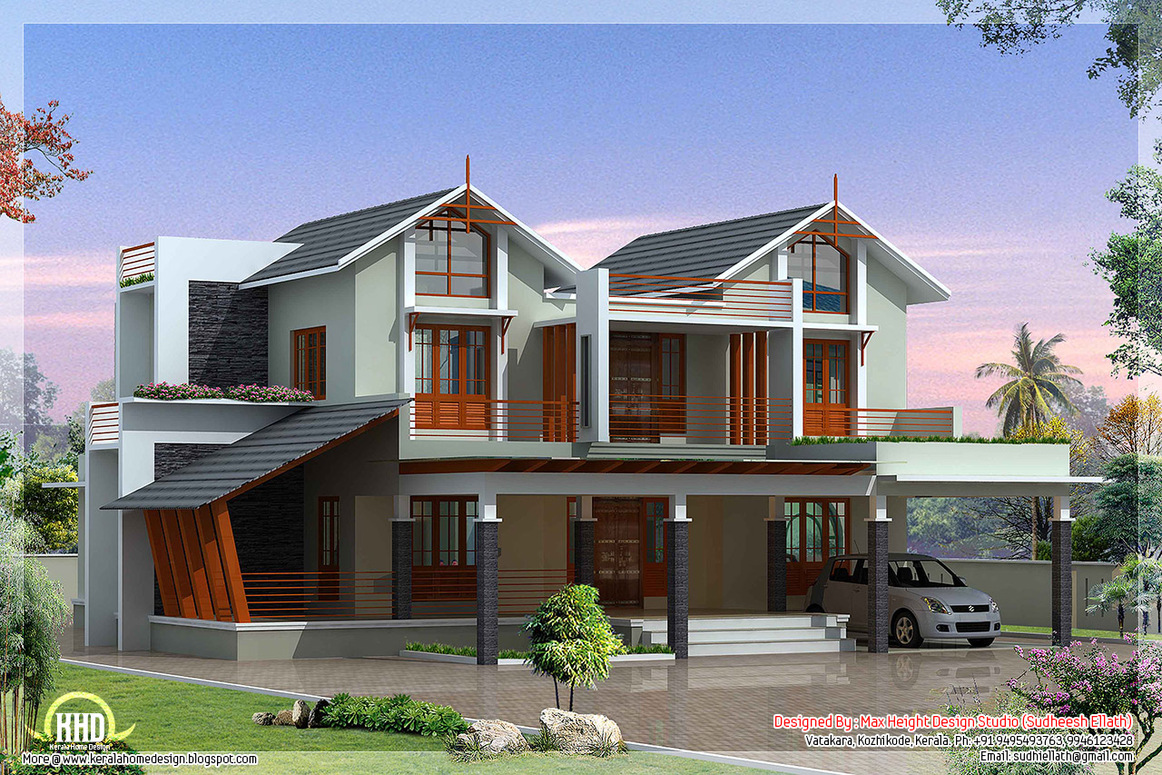 Modern and unique villa design | House Design Plans