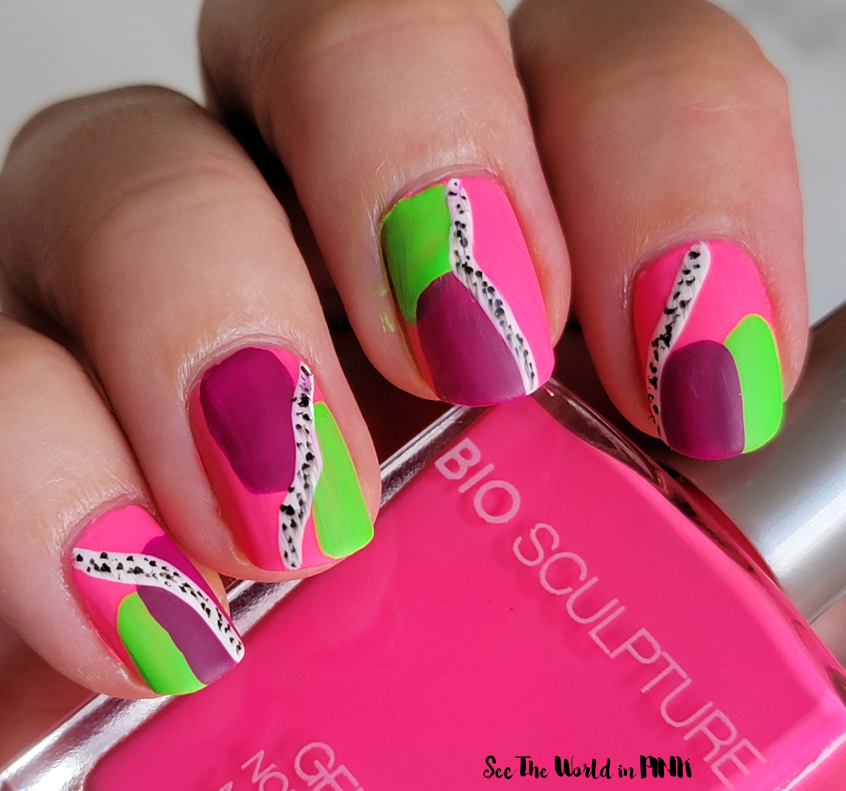 Manicure Monday - Neon Abstract Nails