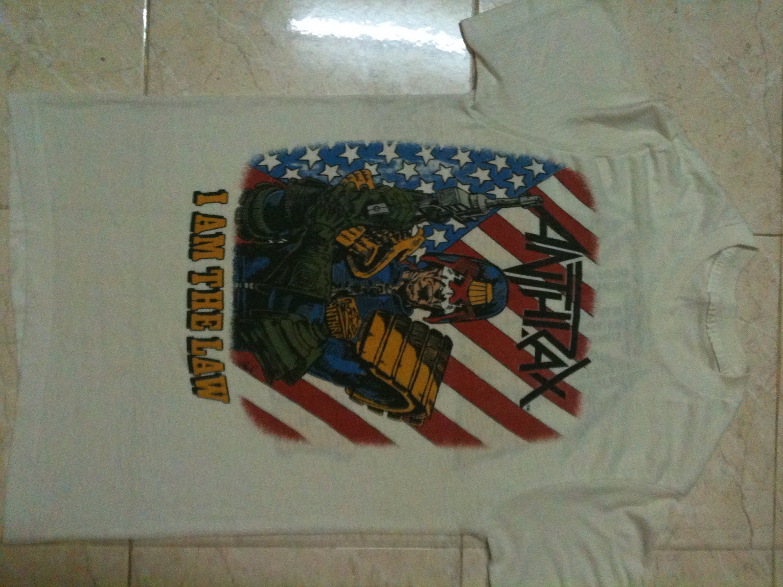 vtg anthrax t shirt I AM THE