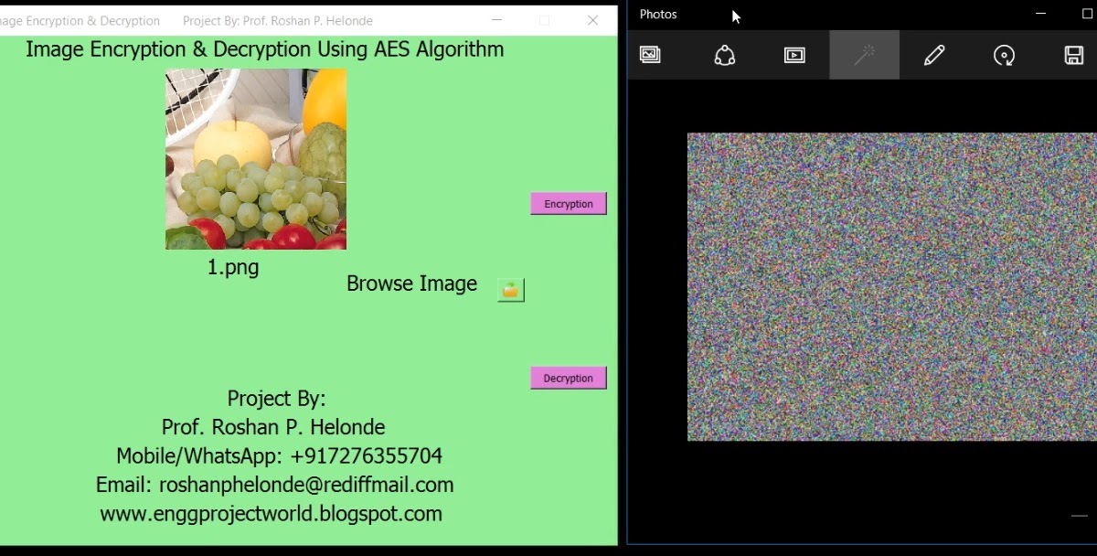 Image Encryption and Decryption Using AES Algorithm Python Project With ...
