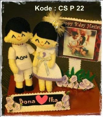 KADO WISUDA HADIAH ANIMASI UNIK BONEKA COUPLE  JUAL FLANEL 