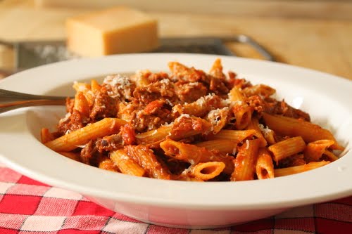  but i time inward a piece I similar to milk shiver upwards my gist sauce  Beef Brisket Cherry Tomato Meat Sauce - Blending Low too Slow amongst Fresh too Fragrant