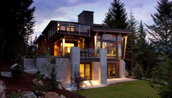  Desain  Rumah  Modern yang Fantastis di  Daerah Pegunungan 