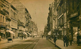 Mannheim, la importante calle Breite en 1922