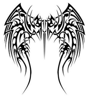 angel wing tattoos, tattoos