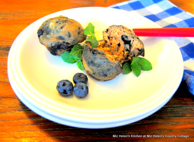 Mini Blueberry Jam Muffins at Miz Helen's Country Cottage