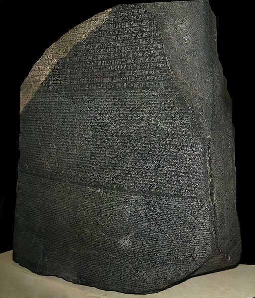 The Rosetta Stone is an Ancient Egyptian artefact which provided the key to 