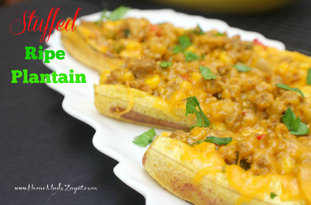 An easy recipe using a Caribbean/Latin American fruit stuffed with minced turkey, covered with cheese and baked to perfection