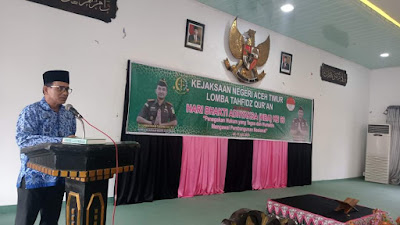 Pj Bupati Hadiri Lomba Tahfidz Qur'an yang Digelar Kajaksaan Negeri Aceh Timur