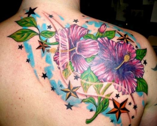 mens flower tattoos