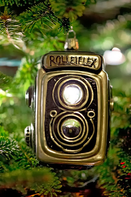 Christmas; Christmas Tree; Ornaments; Rolleiflex; Camera
