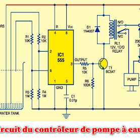 Circuit électrique du contrôleur de pompe à eau