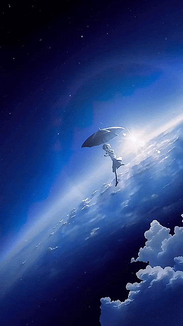 Fly in space live wallpaper