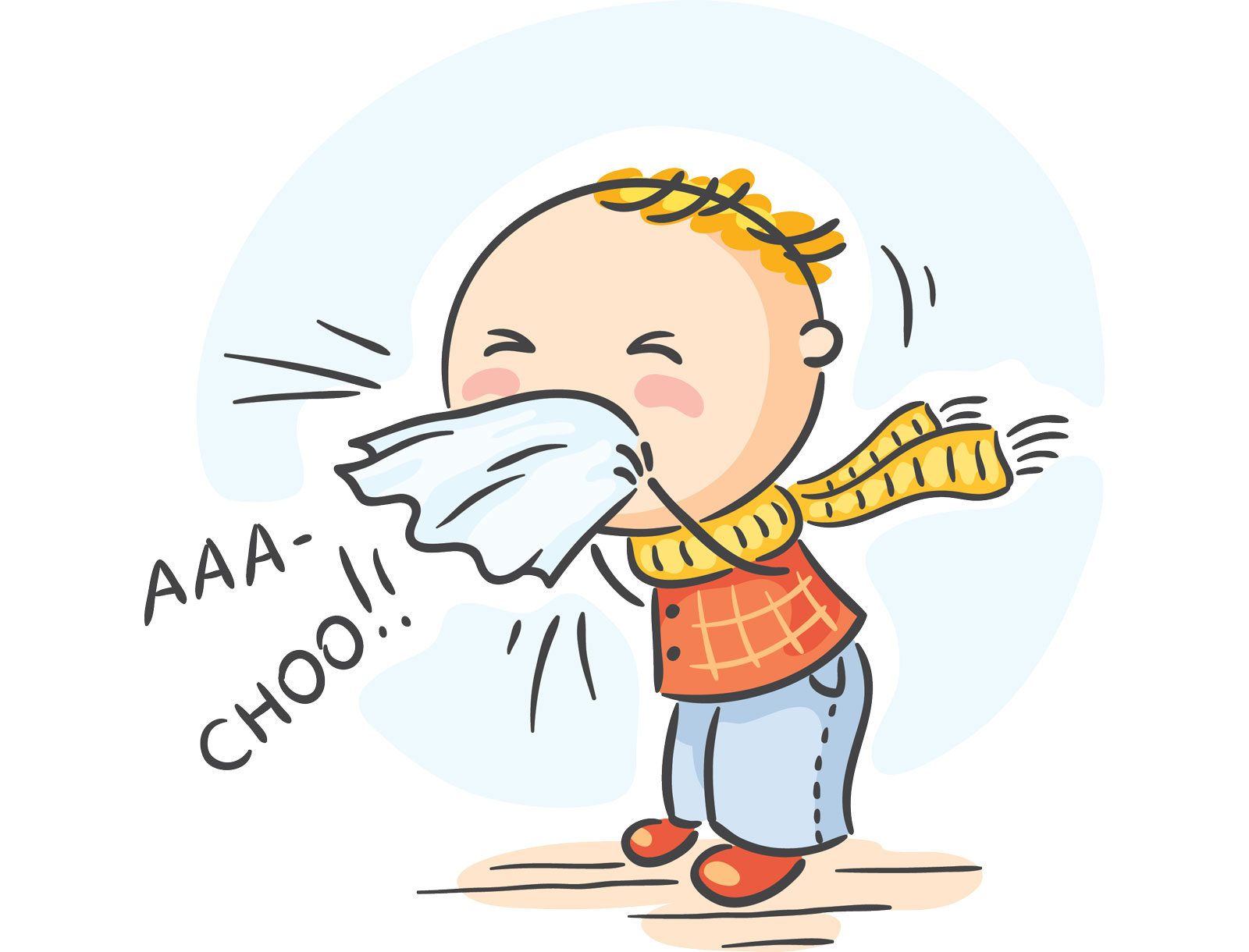 Gambar Kartun Sakit Flu Dan Batuk Bestkartun