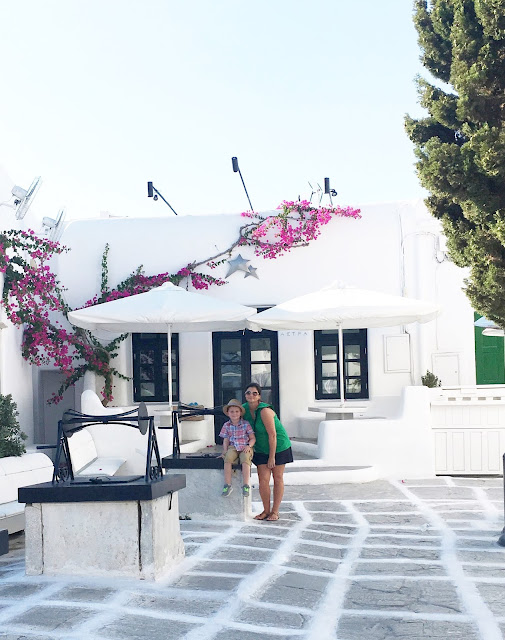 Mykonos Greece with family