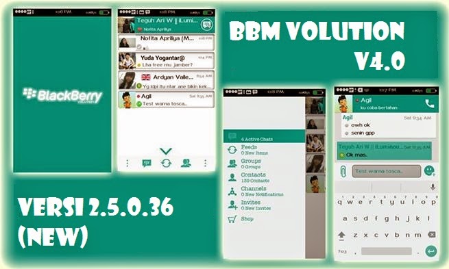 download BBM mod Volution Apk tema ui versi 2.5.0.36