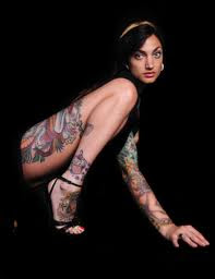 woman tattoo body