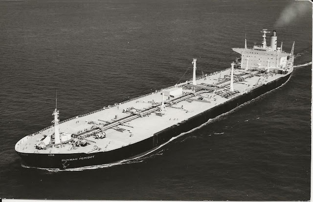 large oil tanker at sea Burmah Peridot