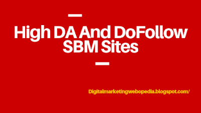 High DA And Do Follow SBM Sites