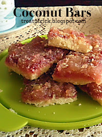 Coconut Bars  Recipe @ treatntrick.blogspot.com