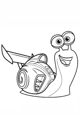 Desenhos do Turbo para Colorir e Imprimir