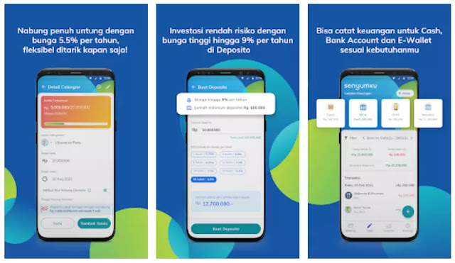 Fitur impian pada aplikasi tabungan online Senyumku memanjakan serta memudahkan nasabah