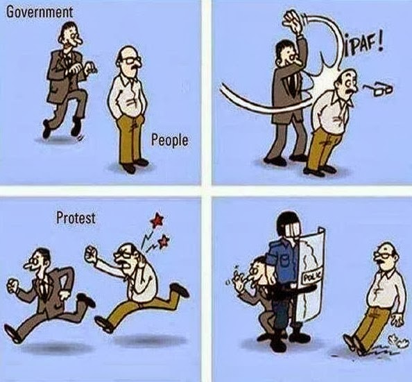 Cartoon - Government vs People