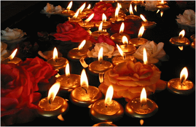 Sparkling Diwali lamps for Diwali festival