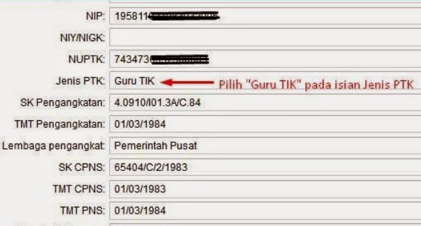 Pengisian JJM Guru BK dan Guru TIK Pada Dapodikdas Terbaru