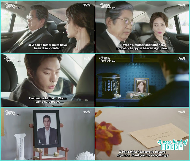 sectary tell Chairman that ji woon also stop by at his father death anniversary  - Cinderella and Four Knights - Episode 6 Review -  