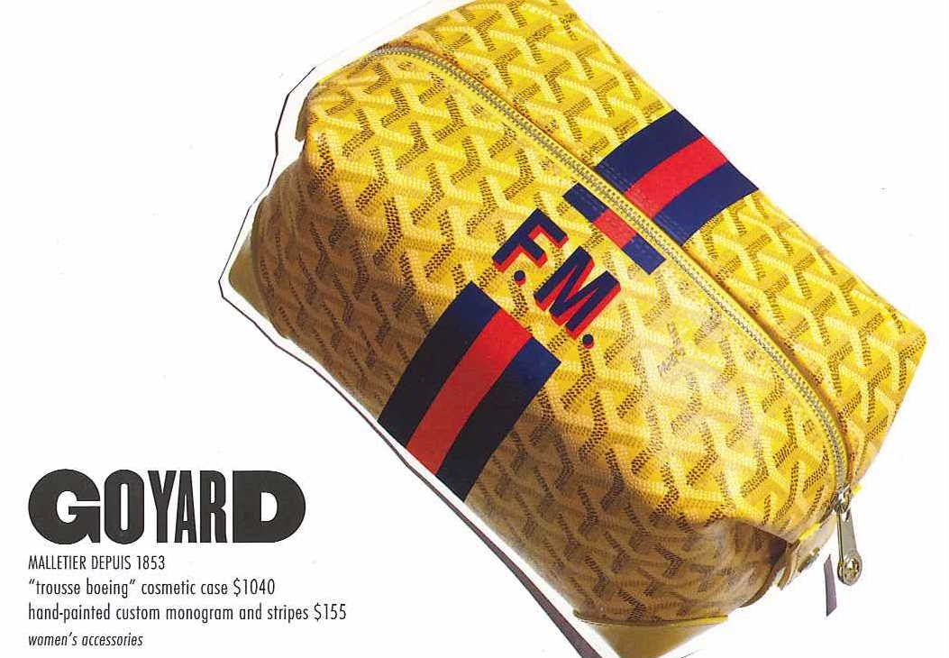 this Goyard cosmetic case