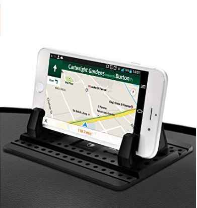 Phone Holder for Car - FITFORT Universal Silicone Anti-Slip Car Phone Mount GPS Holder