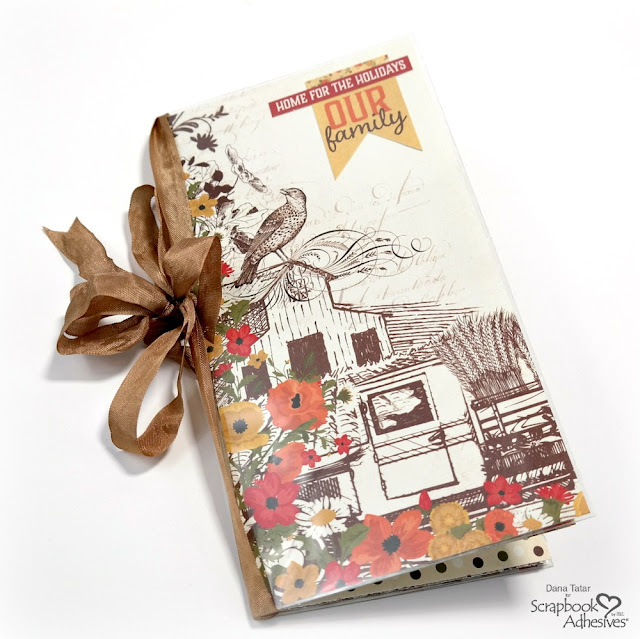 Thanksgiving Traveler's Notebook created with the Authentique Pleasant Collection