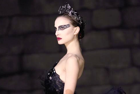 For this look I combined part of her white swan, and black swan makeup to