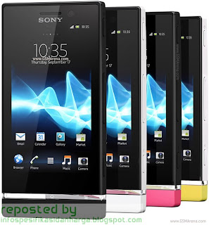 Harga Sony Xperia U Hp Terbaru 2012