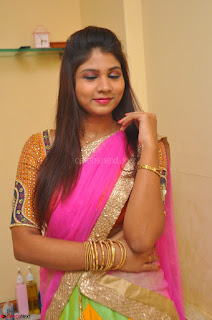 Lucky Sree in dasling Pink Saree and Orange Choli DSC 0324 1600x1063.JPG