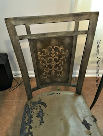 Vintage Paint and more... a thrift store chair find before makeover picture