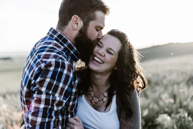 A couple having fun together