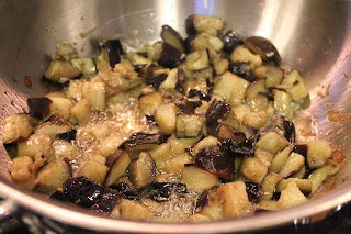 Fried eggplant